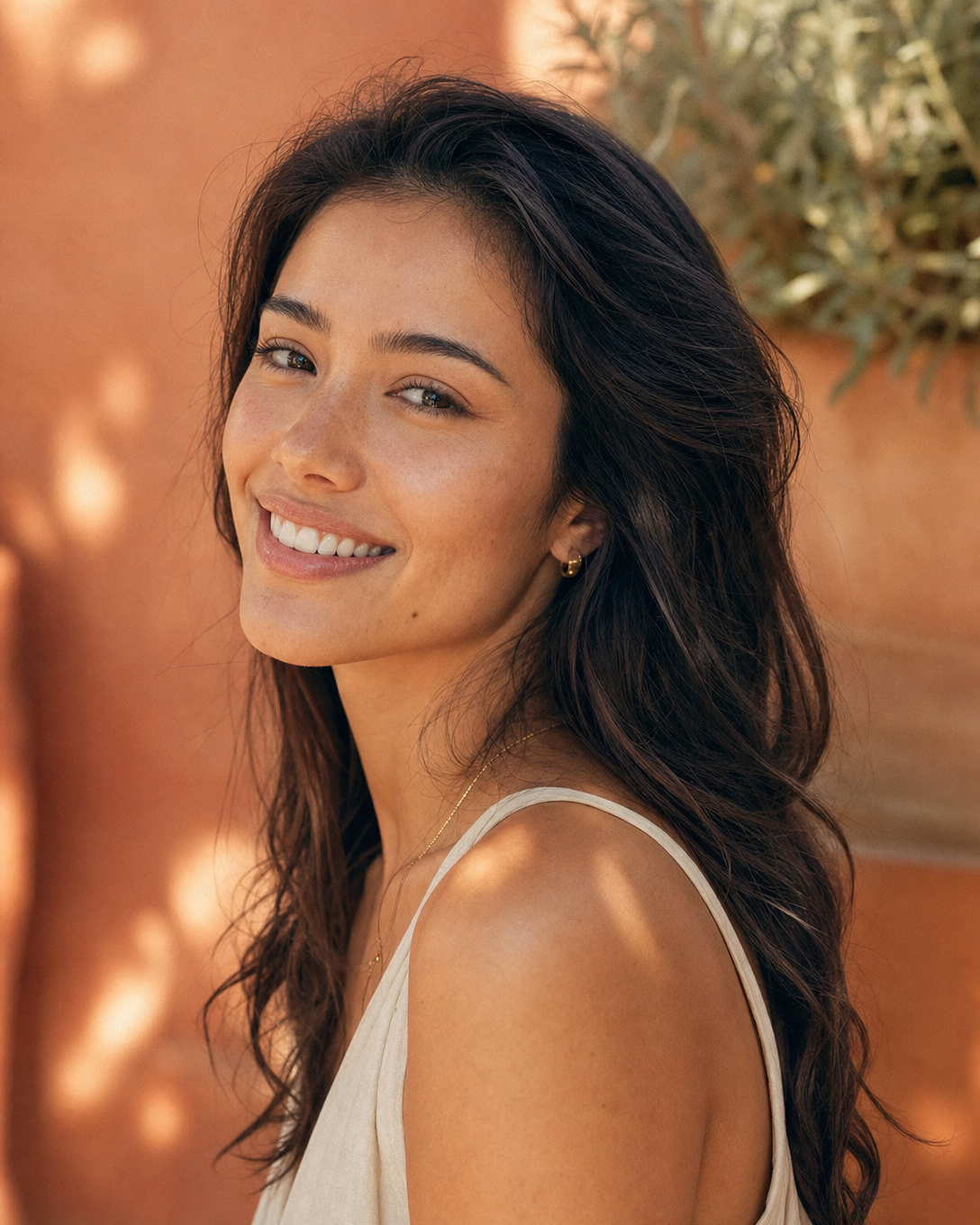 Portrait — radiant contentment